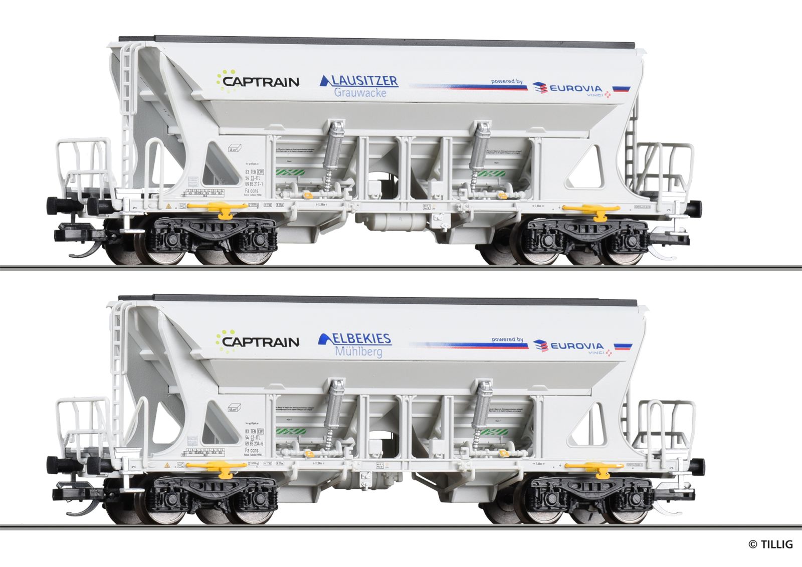 Güterwagenset Captrain / Eurovia